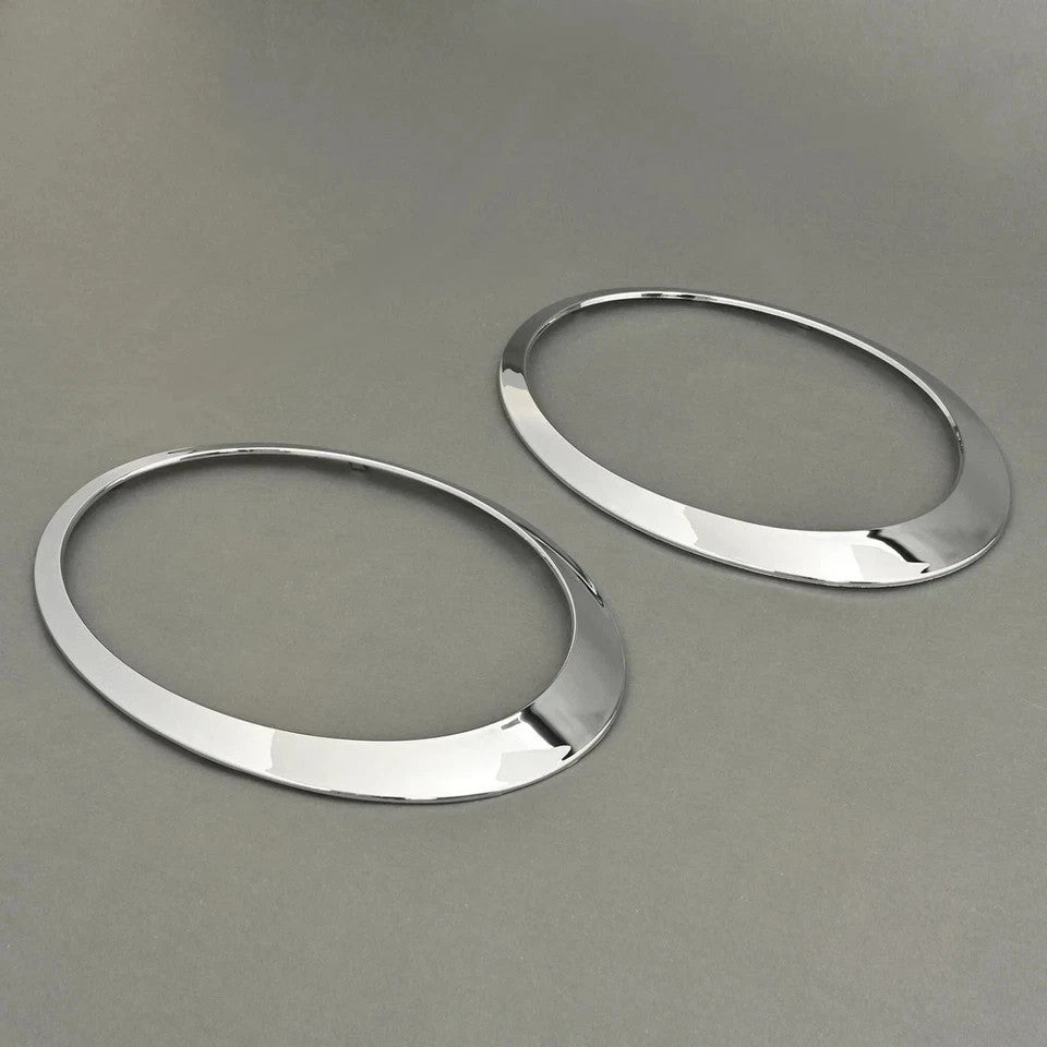 NEW Chrome Headlight Bezel Trim Ring Cover For Mini Cooper R55 R56 R57 2007-2015