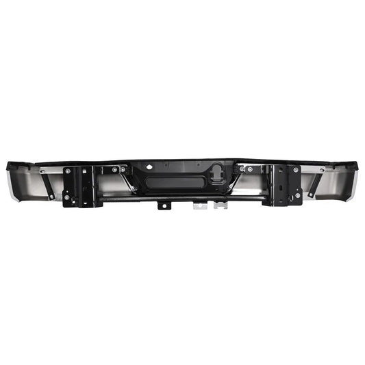 For Ford F150 2015-2020 W/O Park Sensor Holes Rear Bumper Step Bumper Chrome New