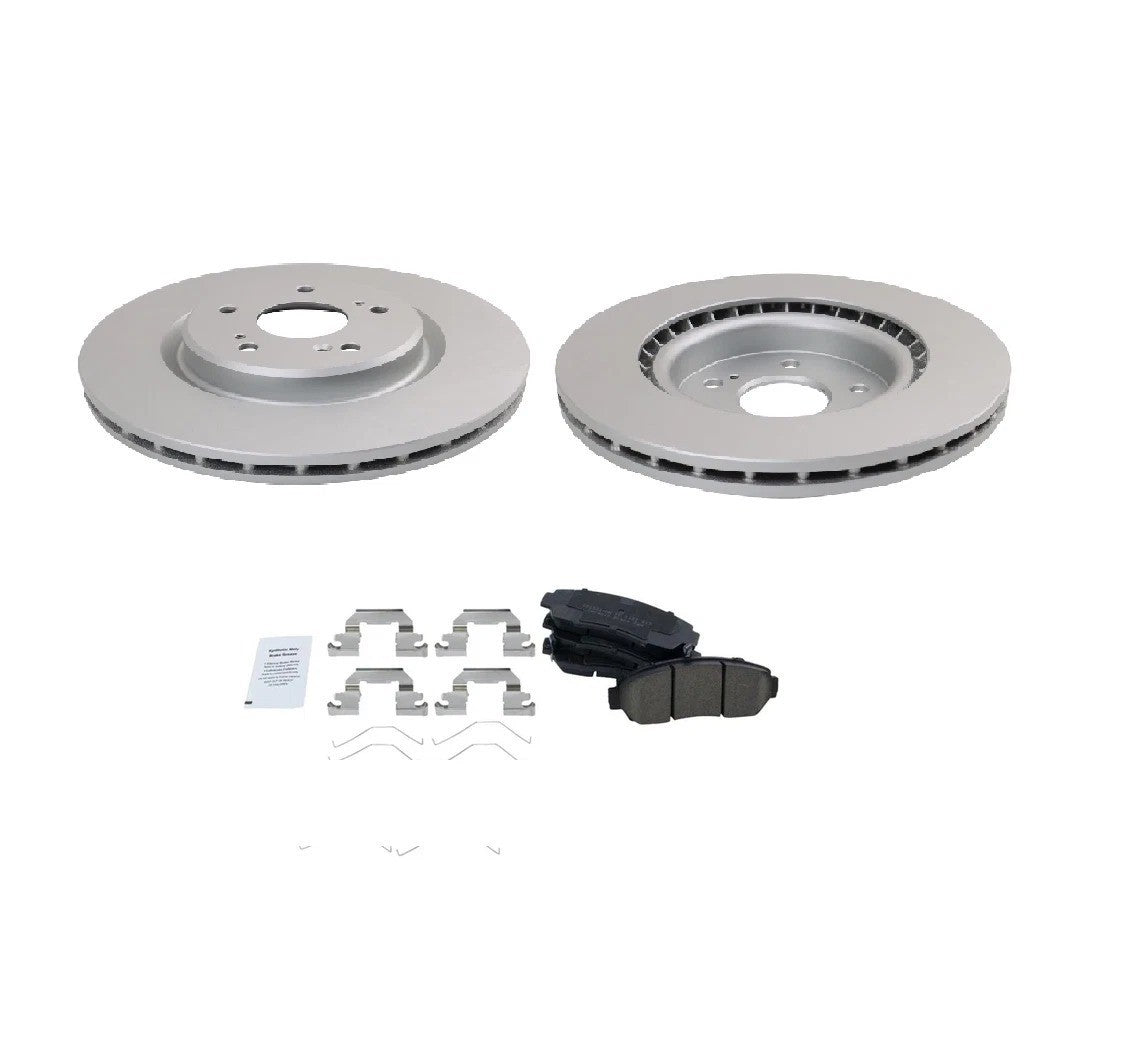 Front Brake Pad & Rotor Kit Ceramic Premium G-Coated Fits 2019-2023 Acura RDX