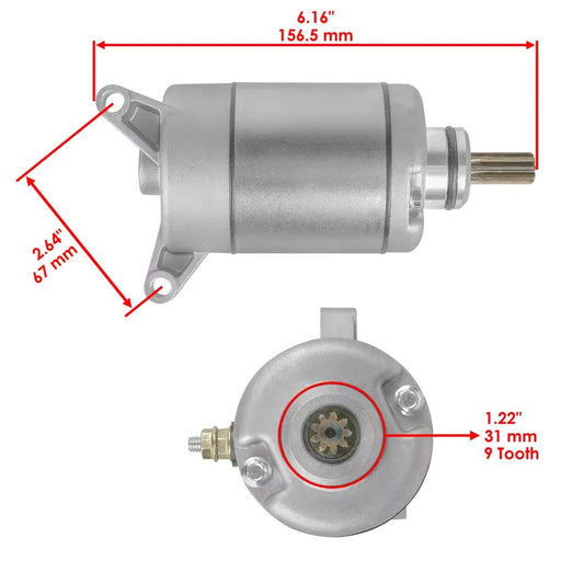 Starter & Solenoid for Yamaha YFZ450 YFZ45 YFZ 450 2004 2005 2006 2007-2013