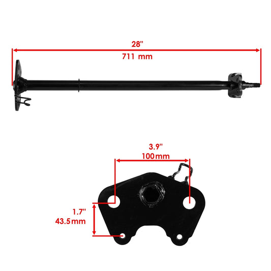 Caltric Steering Shaft For Honda Sportrax 300 TRX300EX 2x4 2002-06 53310-HM3-A40