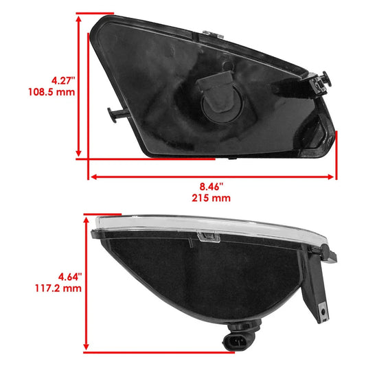Caltric Left Headlight & Bulb For Polaris Sportsman X2 500 EFI 2006-2009