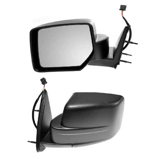 Black Power Side View Mirror Driver Left LH for 07-11 Dodge Nitro