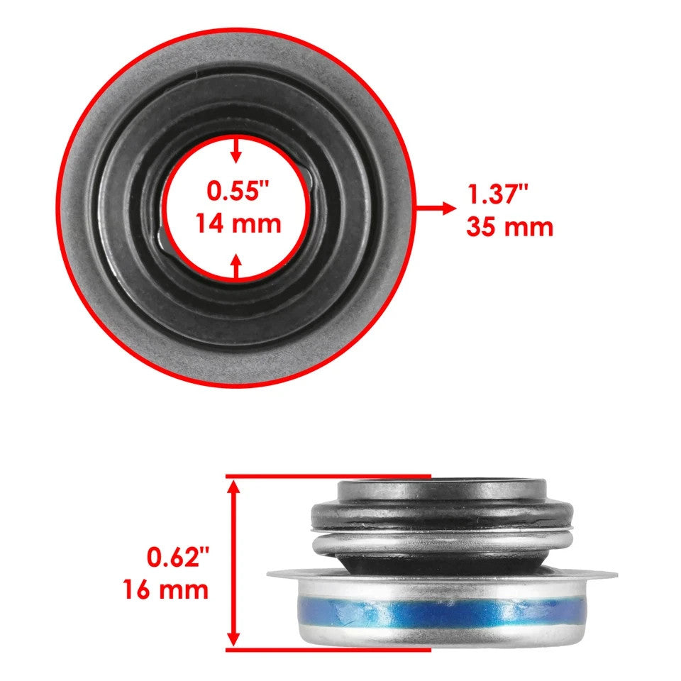 For Kawasaki KLX300R 1997 1998 1999 2000 2001-2007 Water Pump Seal Mechanical