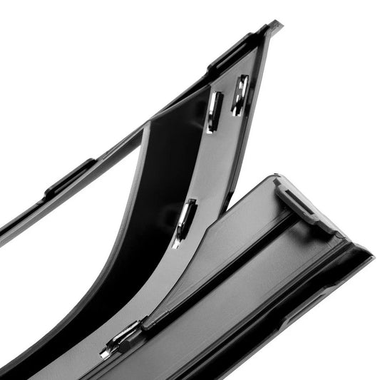 HECASA Fog Light Bezels For Volkswagen Passat 12-15 Black Driver&Passenger Side
