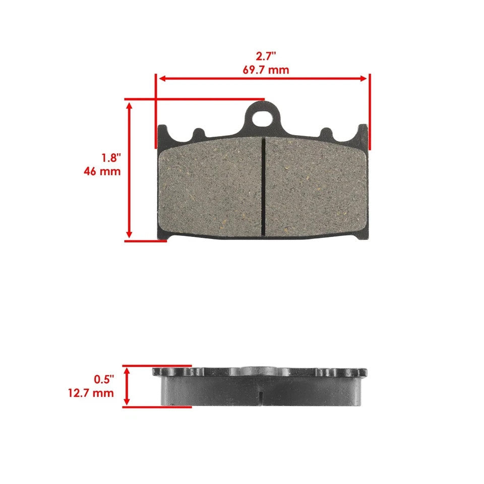 Front Rear Brake Pads for Suzuki VL1500 Intruder 1500 LC 2002 2003 2004