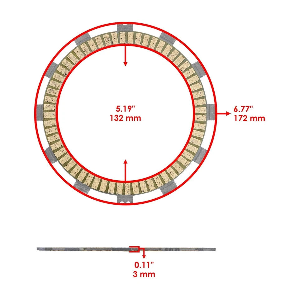Clutch Friction Plates And Gasket Kit for Yamaha VMX1200 V-Max 1200 1985-2007