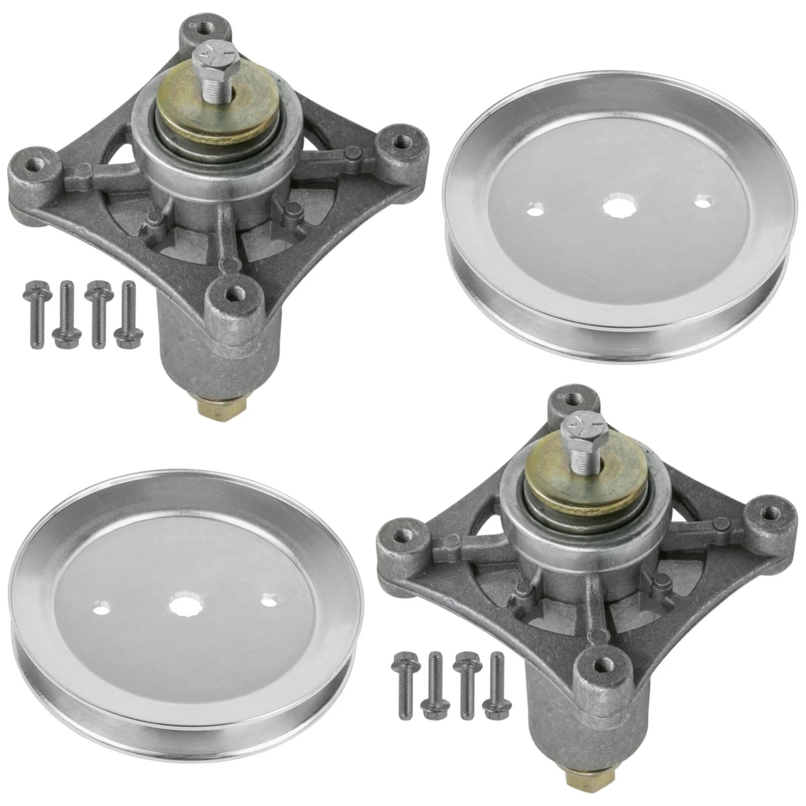 46" Deck Spindle & Pulley for Poulan 175A46 960420153 960420157 Pro 21546446