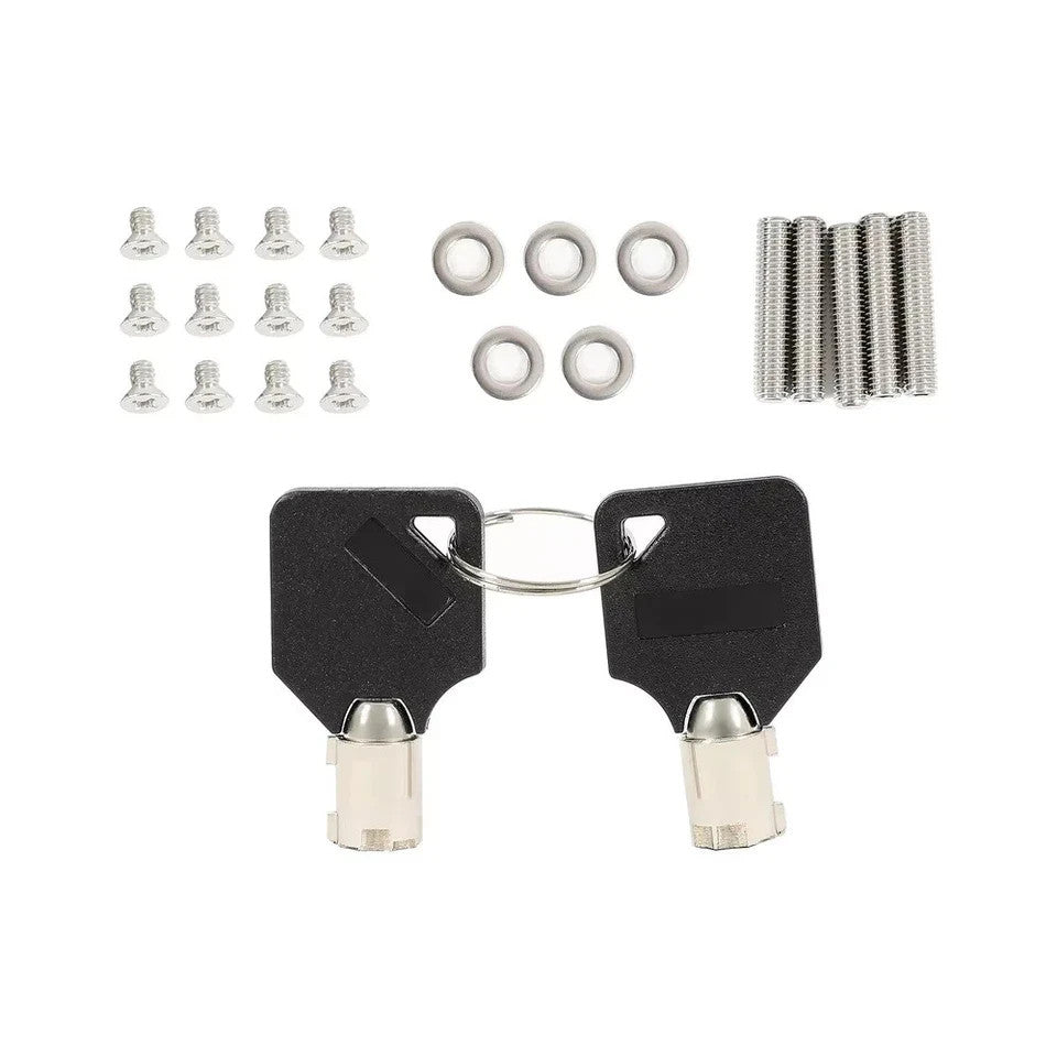 For Hummer H2 2003-09 Locking Fuel Door Gas Tank Cap Cover ALUMINUM Silvery New