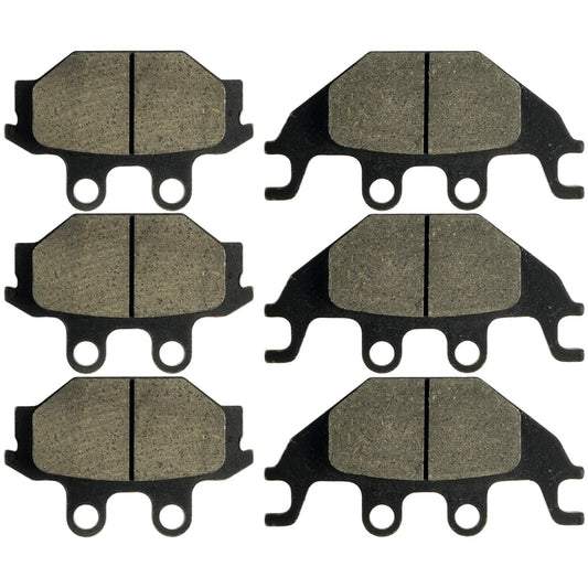 Caltric Front and Rear Brake Pads for Kawasaki KVF300 Brute Force 300 2012-2025