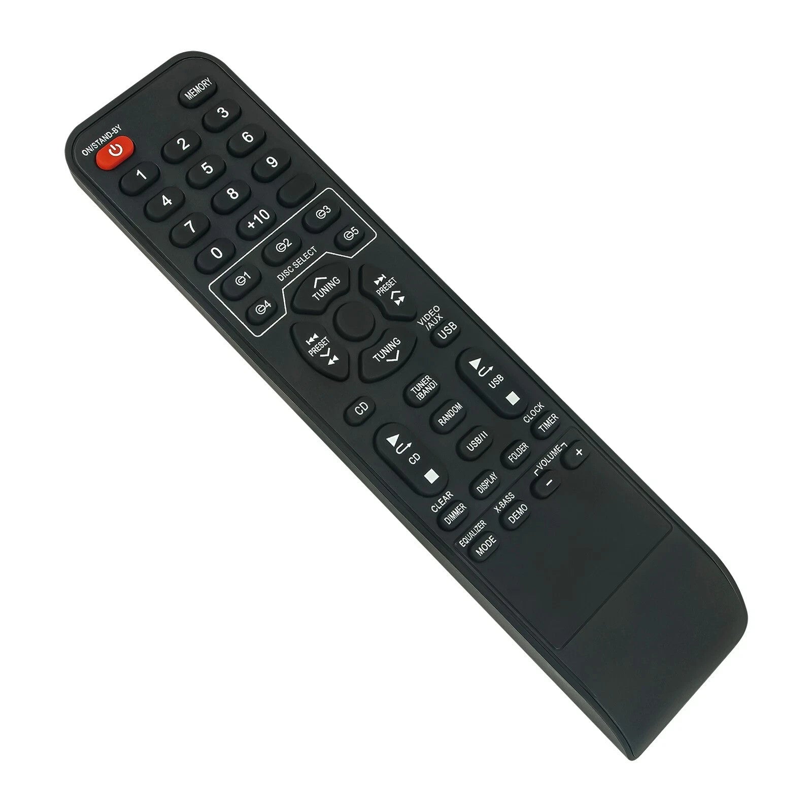 RRMCGA081AWSA Replace Remote for Sharp Micro Component System XL-UH240 XL-UH242