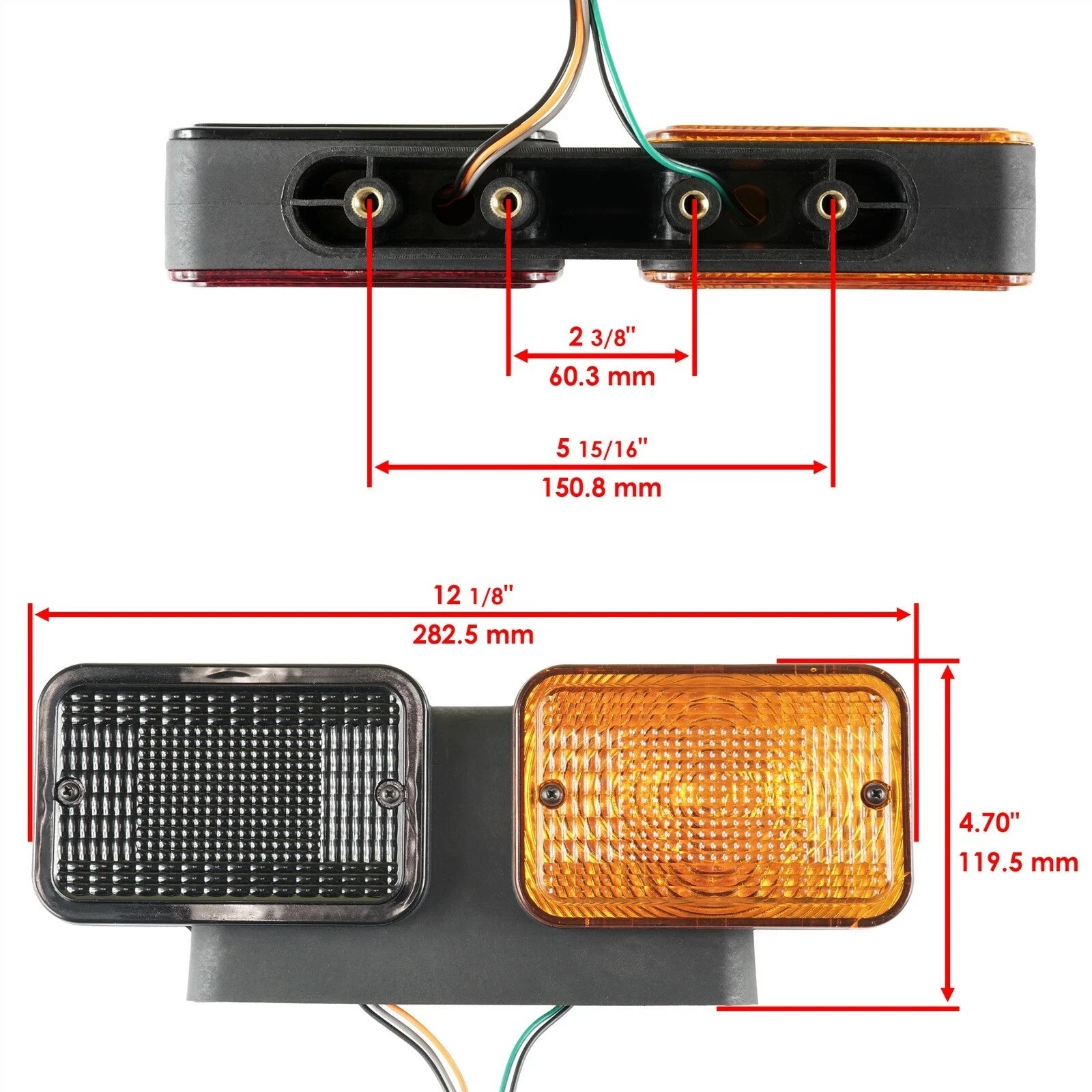 Caltric Left & Right Taillight For John Deere LVA18272 LVA18273