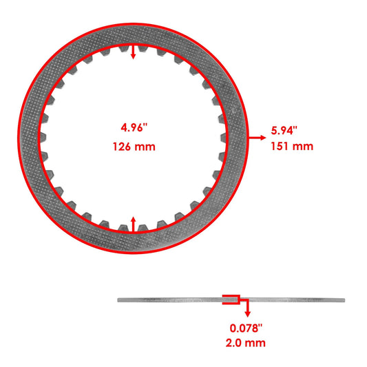 Clutch Friction Steel Plates And Springs Kit for Honda VTX1800 2002-2008