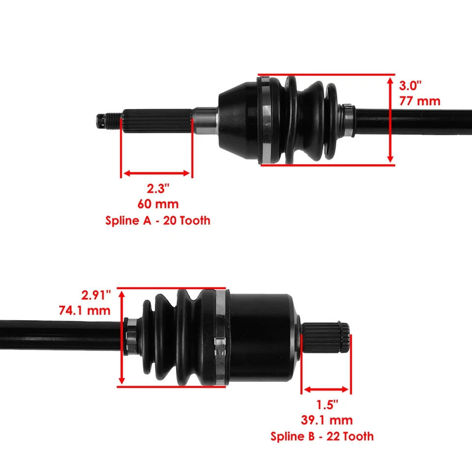 Front Right / Left CV Joint Axle for Polaris 1332471 1332501 1332656 1332881