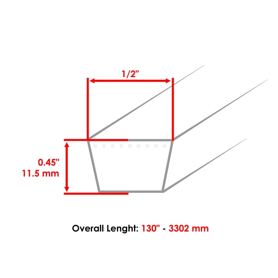 42" Deck Belt for Ariens Zoom Ikon-X Ikon-XL Zero-Turn Mower 07200523 7200523