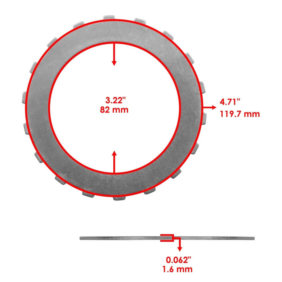Clutch Friction Plates Kit for Honda Rancher 420 TRX420FA FA2 FA5 FA6 2009-2024