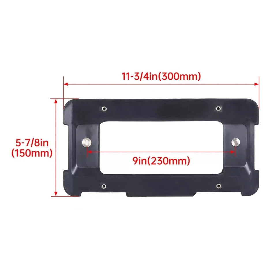 Rear License Plate Mount Frame Holder Bumper Bracket for BMW + 6 SCREWS