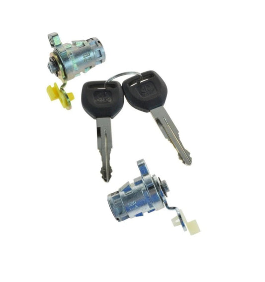 Door Lock Cylinder Front Set Kit with Keys for Honda S2000 Accord Civic Odyssey
