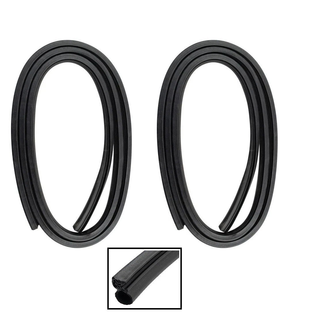Rubber Door Weatherstrip Seals Pair Set Kit for 73-91 Chevy GMC Pickup Truck