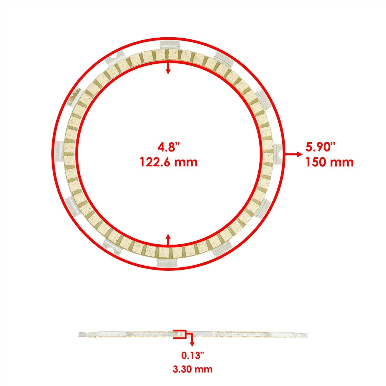 Clutch Friction Plates For Suzuki SV650 2003 2004 - 2019