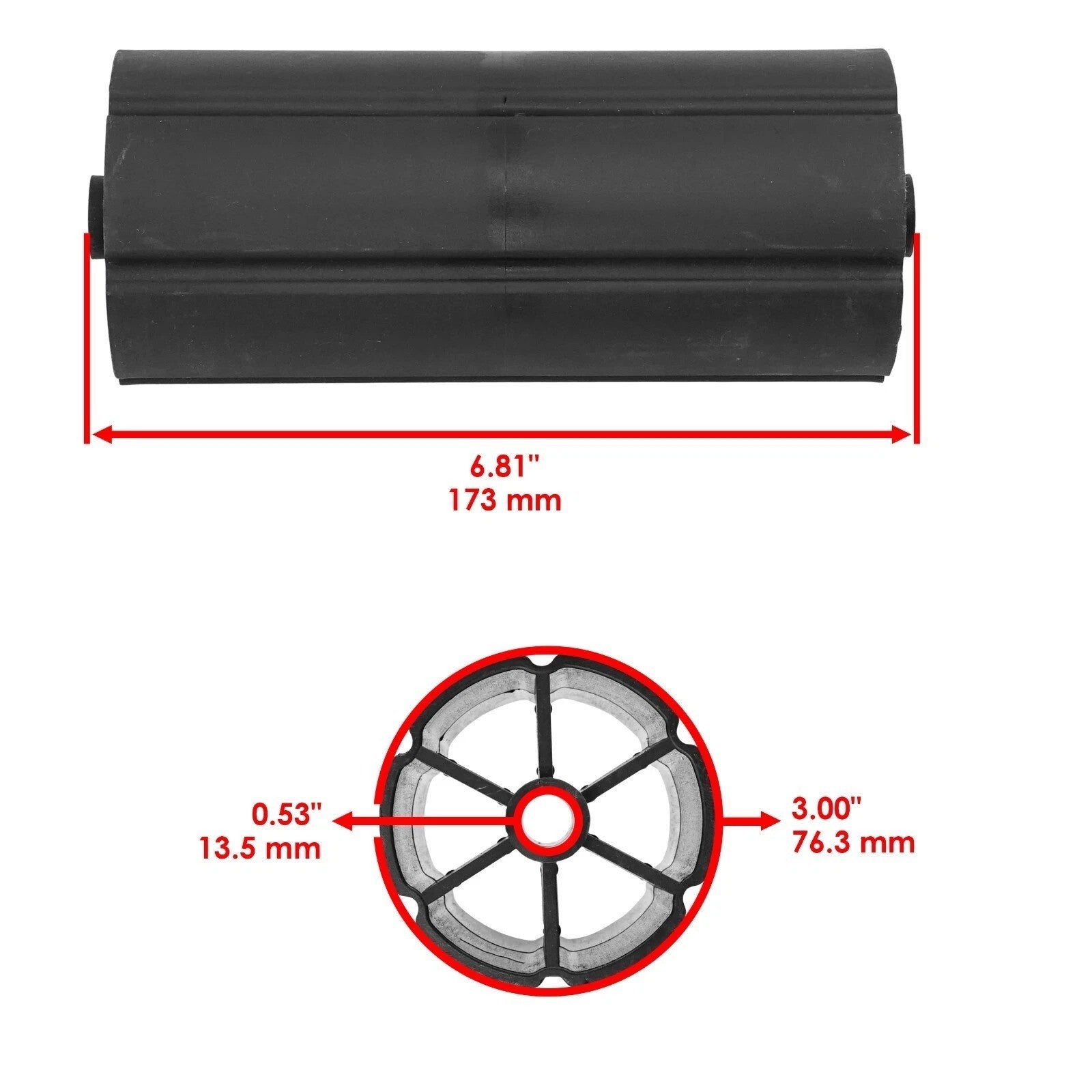 532176066 Deck Roller Husqvarna FD52M EZ5221 EZ5224 EZ5426 EZ6124 52" 54" 61"
