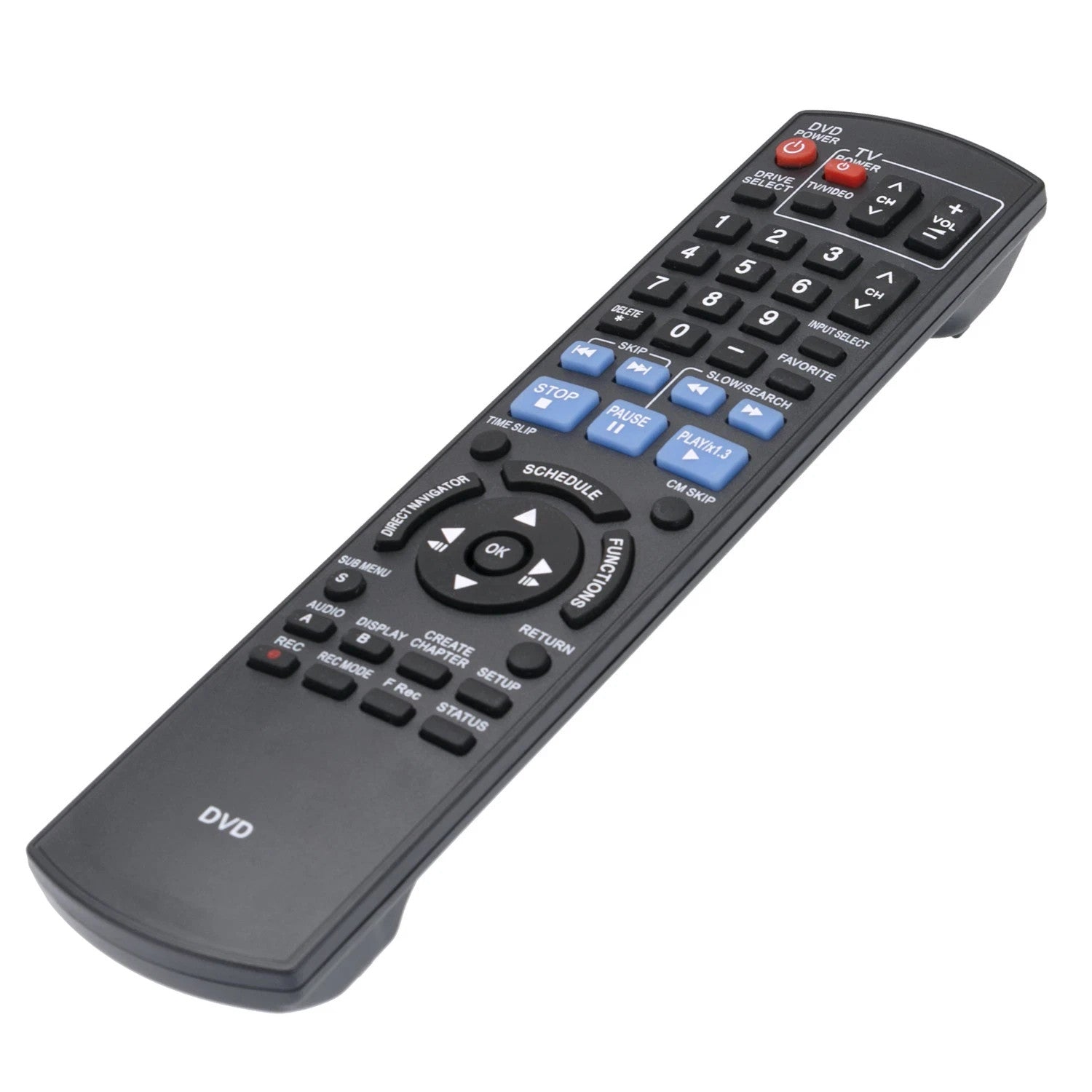 New N2QAYB000197 Replace Remote for Panasonic DVD DMR-EZ485V DMR-EZ48 DMR-EZ48V