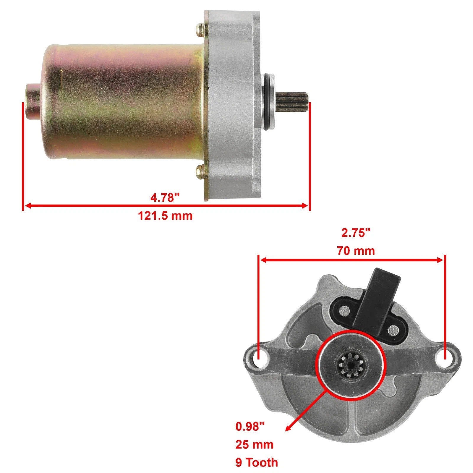 Starter for Polaris Sportsman 90 89Cc 2007 2008 2009 2010 2011 2012 2013-2016