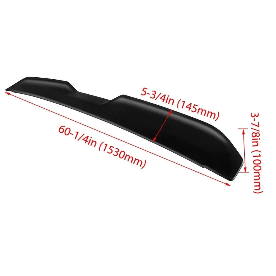 For 2008-2017 Dodge Challenger Demon Style Matte Black Rear Trunk Spoiler Wing
