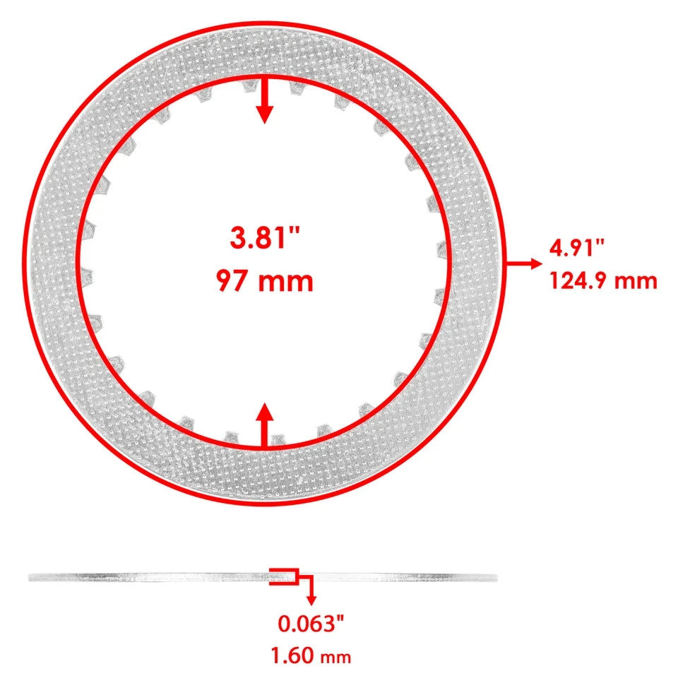 Clutch Friction Steel Plates Gasket Kit for Honda Big Red ATC250ES ATC250SX 1985