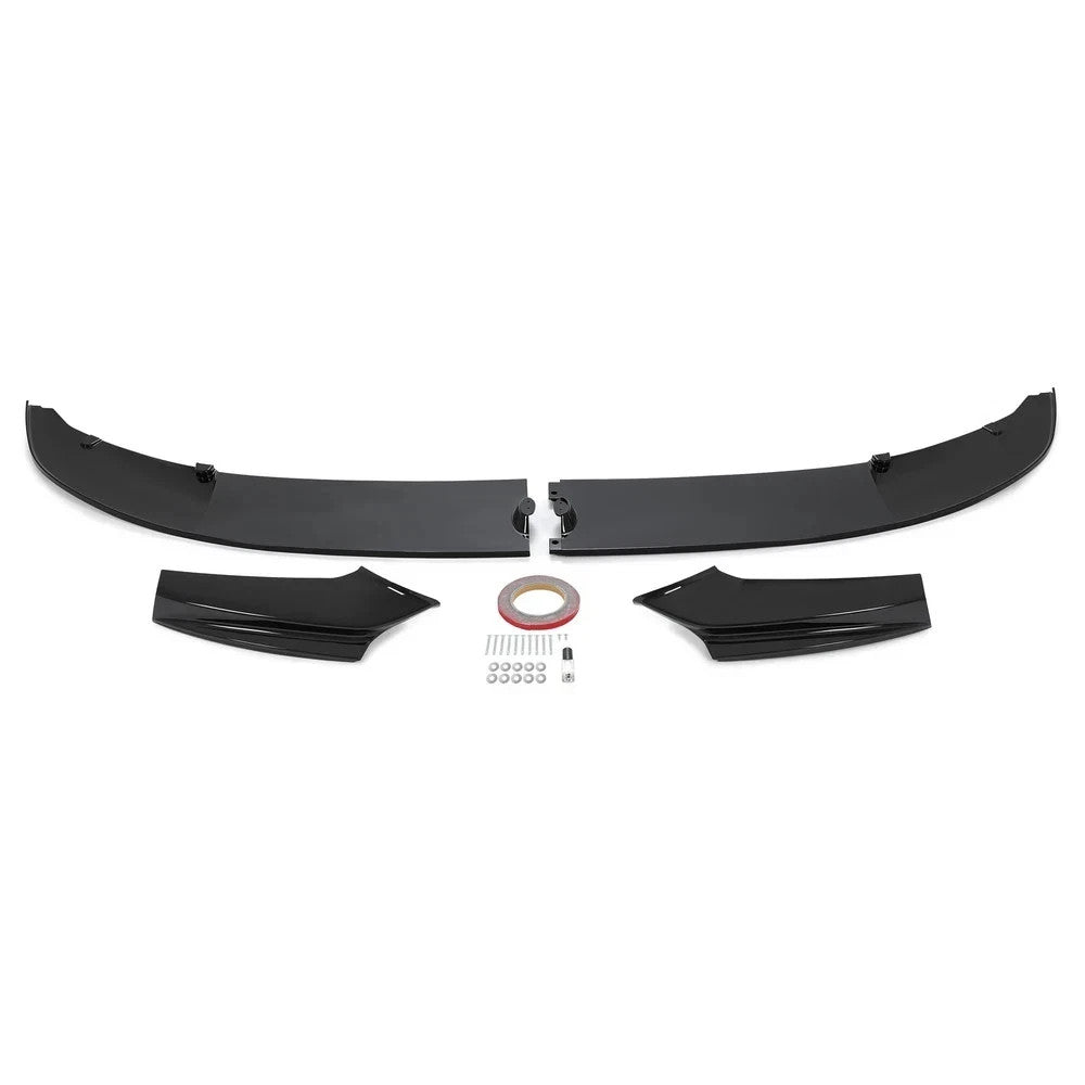 Gloss Black Front Bumper Lip Spoiler Splitter For 11-16 BMW F10 5 Series M Sport