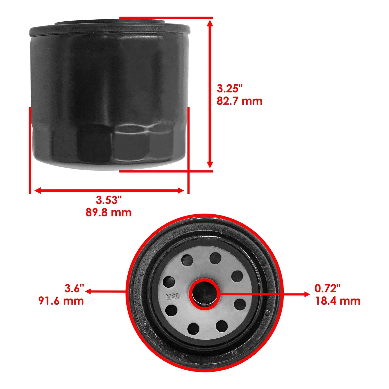 Caltric Oil Filter For John Deere Z997R Diesel ZTrak / 27D 35D 50D / MIU800645