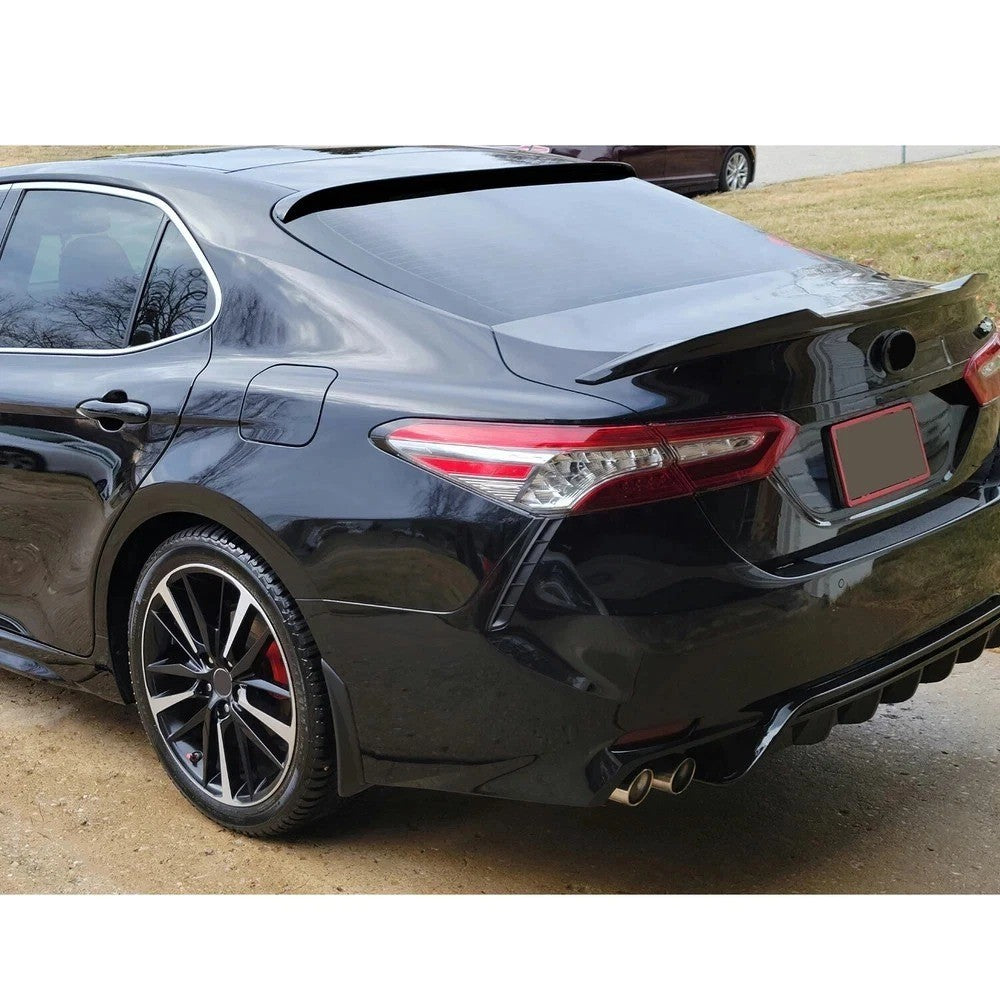 FOR TOYOTA CAMRY 8TH GEN SEDAN 18-2024 VIP GLOSSY BLACK REAR WINDOW ROOF SPOILER