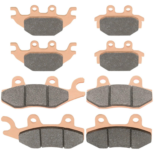 Front and Rear Brake Pads for Kawasaki Mule Pro-Fx Pro-Fxt KAF820 2015-2016