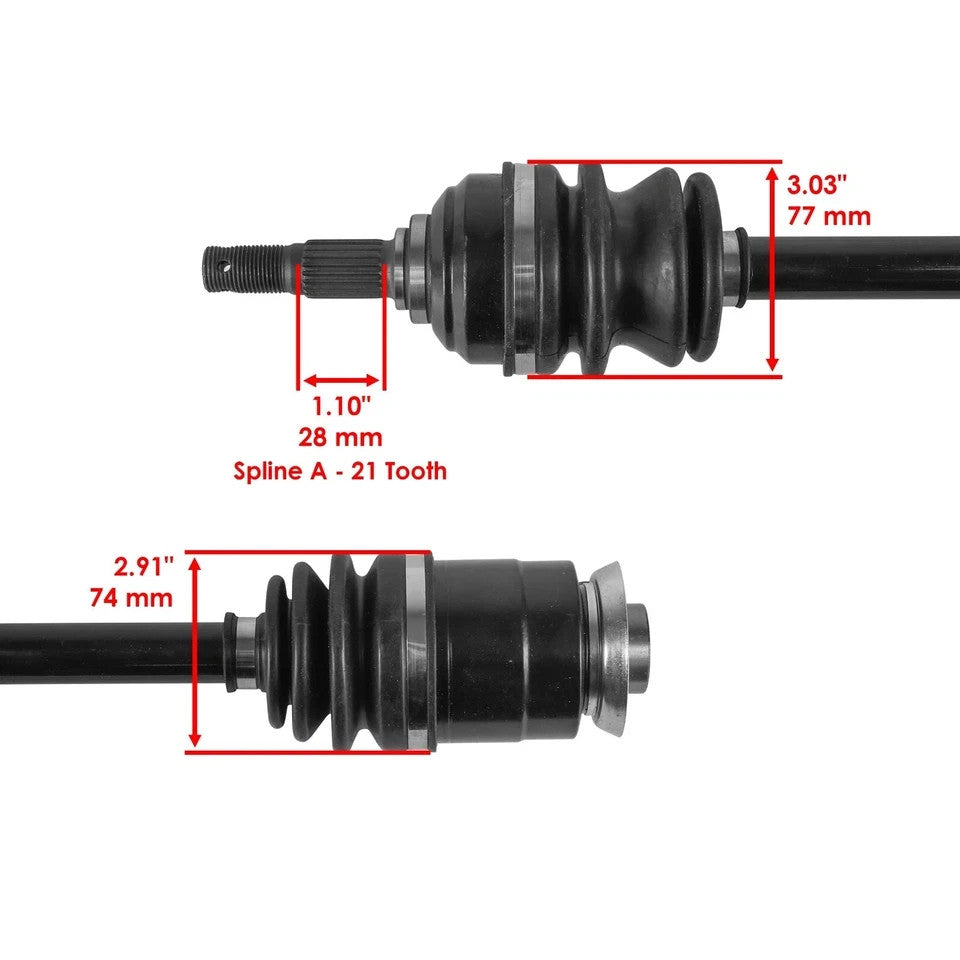 for Arctic Cat 250 300 2X4 4X4 1998-2002 Rear Left / Right CV Joint Axle