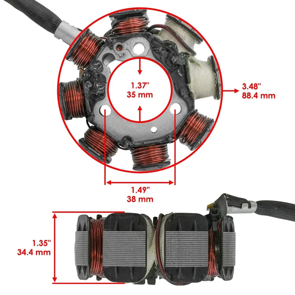 Stator & Gasket for Honda TRX200 TRX200D TRX 200 D Fourtrax 200 2X4 1990-1997