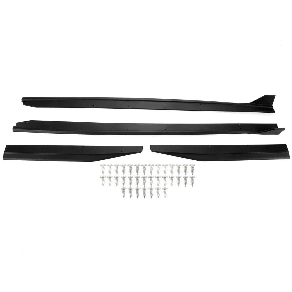 NEW Side Skirt Extension Splitter W/ Winglet GT500 Style For 15-23 Ford Mustang