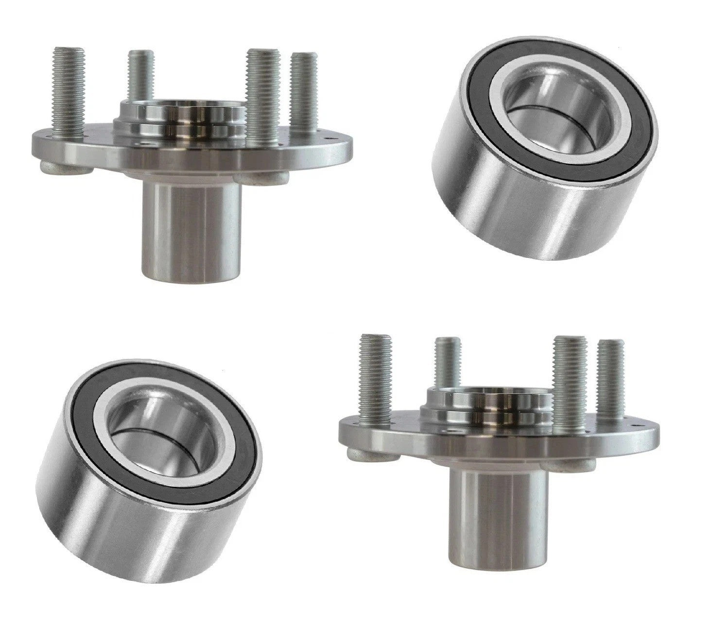 Pair (2) Front Wheel Hub Bearing Kit Fits Civic CX DX LX HX GX VX SI Del Sol