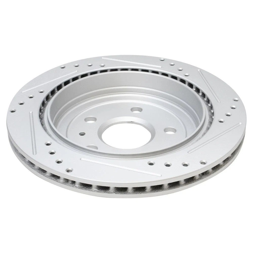 Performance Brake Rotor Drilled Slotted Coated & Ceramic Pad Kit