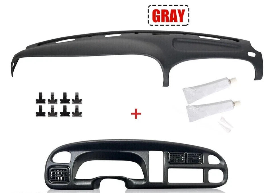 For 98-02 Dodge Ram 1500/2500/3500 Pickup Dashboard Dash Bezel & Dash Cover