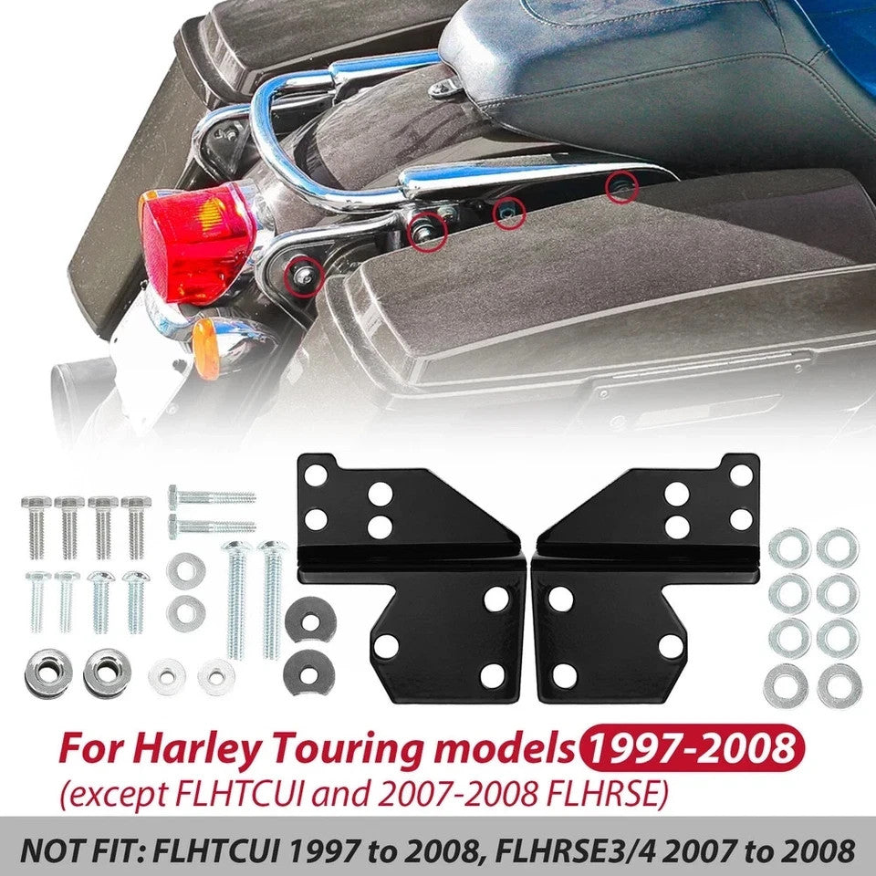 For Harley Touring 1997-08 Quick Release Sissy Bar Backrest Docking Hardware Kit