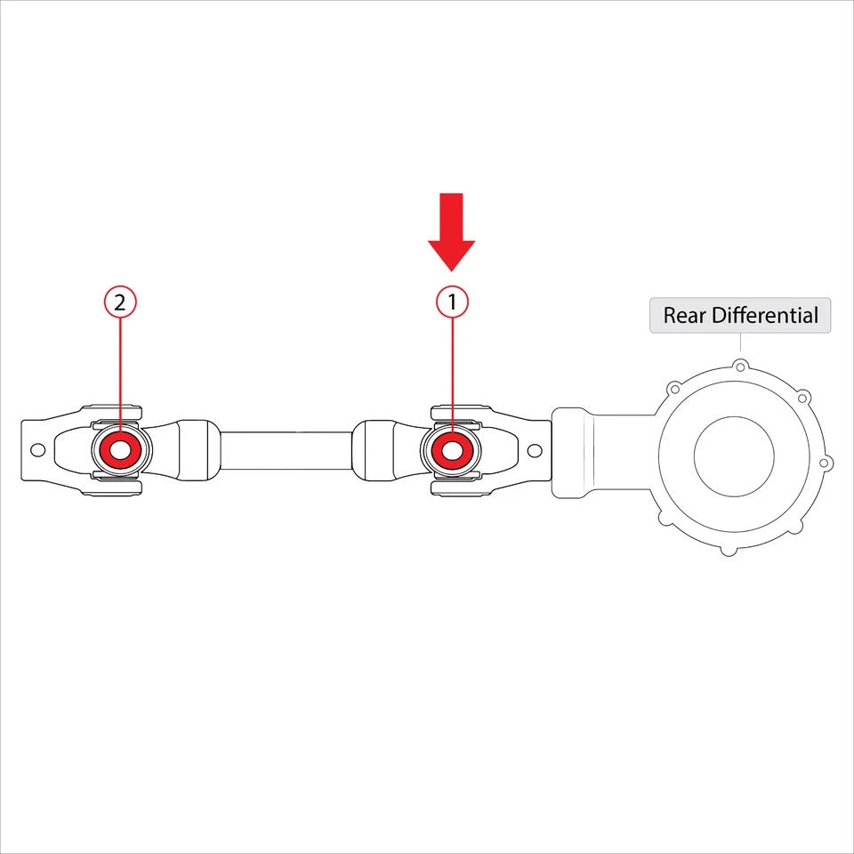 for Suzuki Ozark 250 LT-F2520 2X4 2002-2009 Drive Shaft U-Joint Kit