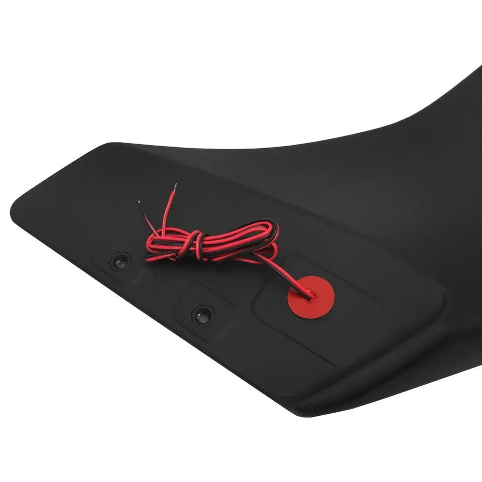 Matte Black Rear Trunk  Spoiler Wing w/LED For Honda Civic Sedan 2012-2015 2013