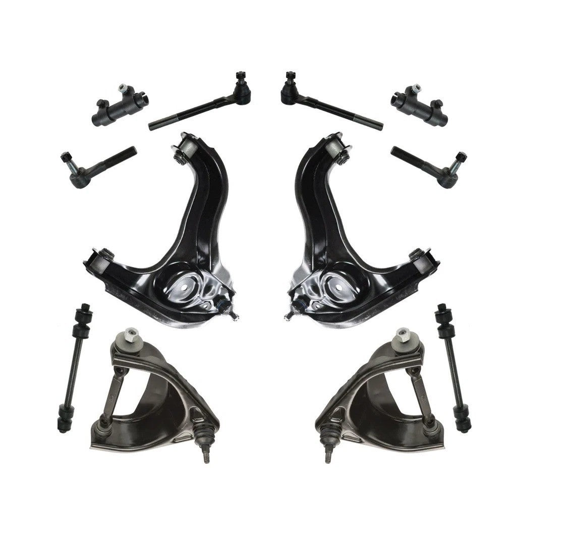 Front Control Arm Ball Joint Sway Link Tie Rod Suspension Kit 12pc for Ram RWD