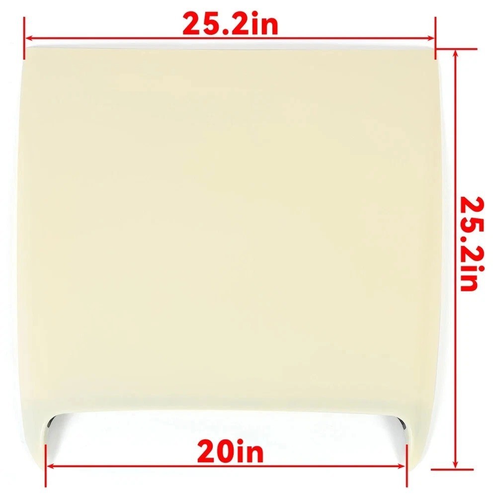 New Universal Hood Scoop Vent For Ford Mustang Toyota Tundra White Paintable