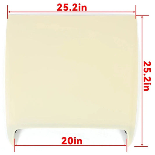 New Universal Hood Scoop Vent For Ford Mustang Toyota Tundra White Paintable