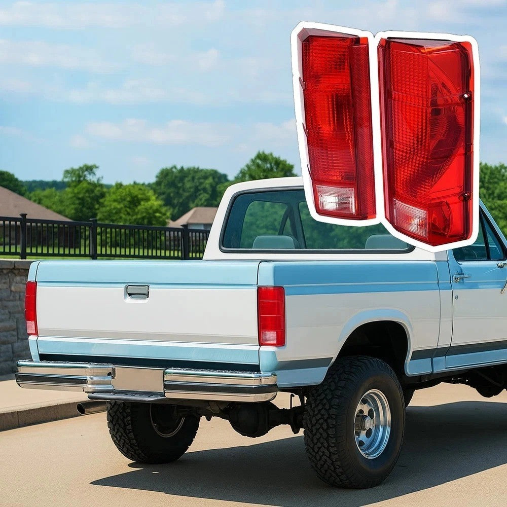 HECASA Tail Lights For Ford F-150 F-250 F-350 Bronco 1980-1986 F-100 1980-1983