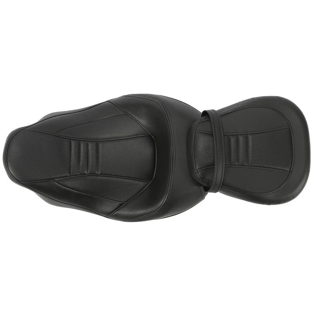 Low-Profile Driver Passenger 2-UP Seat For Harley Touring Road King 2009-2023