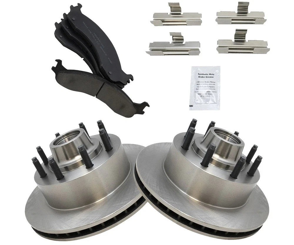 ABS Front Brake Pad & Rotor Pair Kit Premium for Ford Van Econoline