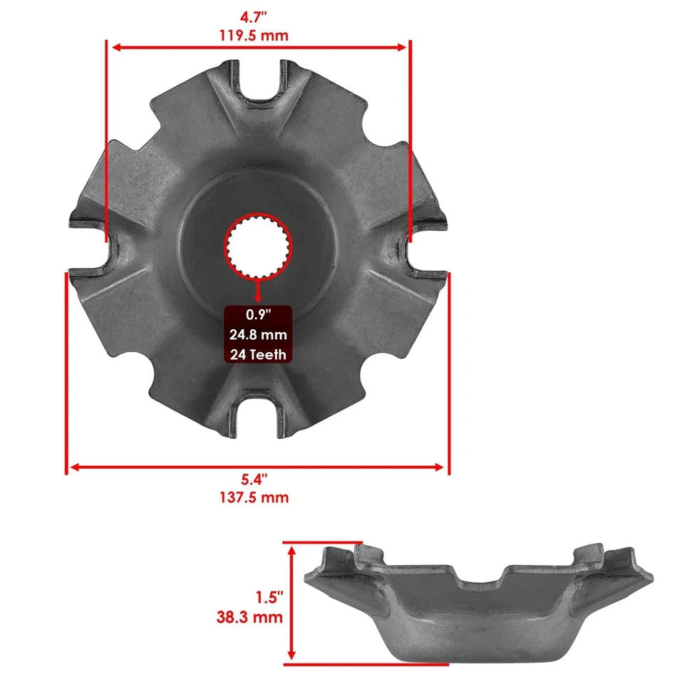 Face Drive Moveable Plate for Arctic Cat Prowler HDX 700 4x4 2011 2012 2013-2016