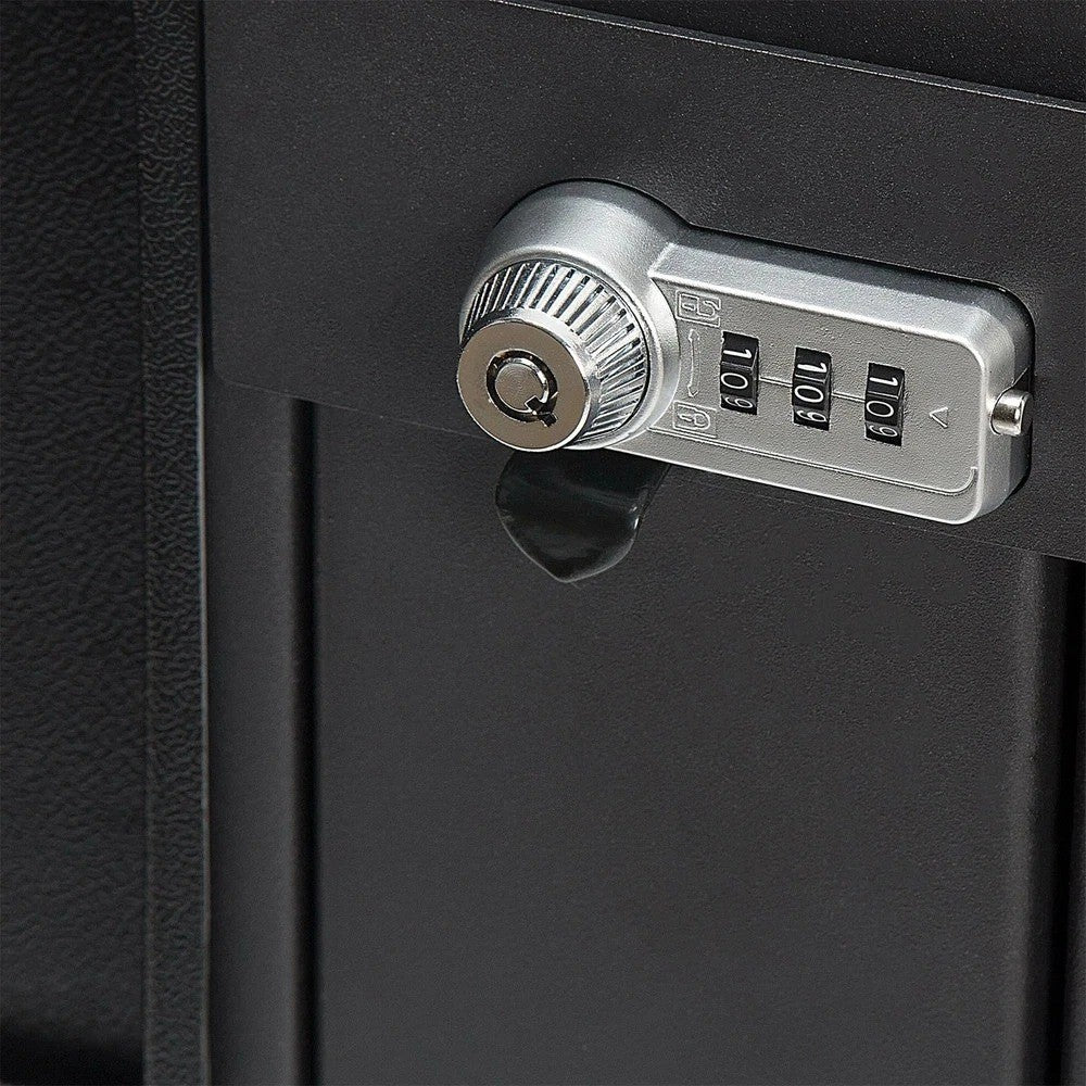 For TOYOTA Tundra 14-2020 2021 Center Console Safe GUN Storage Lock Box W/ TRAY